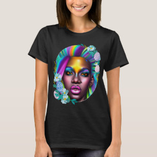T-shirt Black Girl Magic Rainbow Spring Melanin Sista Femm