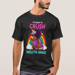 T-shirt Black Girls Dabbing Unicorn Je suis prête à écrase