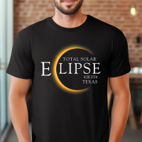 Black & Gold 2024 Texas Total Solar Eclipse