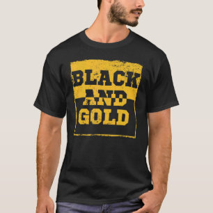 T-shirt Black Gold Game Day Group Chemise pour le lycée Fo