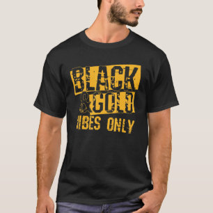 T-shirt Black Gold Game Day Group for High School Football