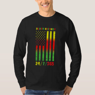T-shirt Black History Mois 247365 African American Flag P