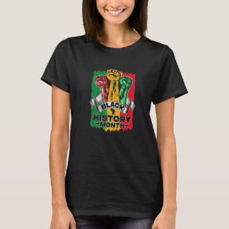 T-shirt Black History Month 2023 Hand Strong African Ameri