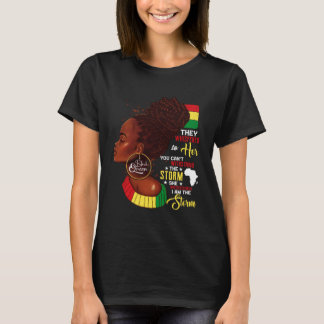 T-shirt Black History Month African Woman Afro I Am The St