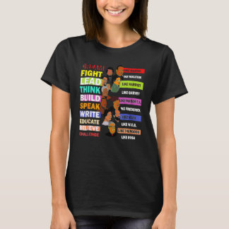 T-shirt Black History Month Dream Like Martin Lead Like Ha