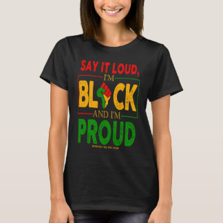 T-shirt Black History Month  I Am Black Woman Melanin Afri