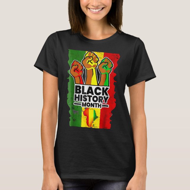 T-shirt Black History Month Melanin Afro African Pride Men (Devant)