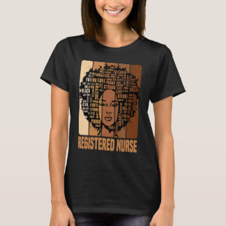 T-shirt Black History Month Registered Nurse Afro African 