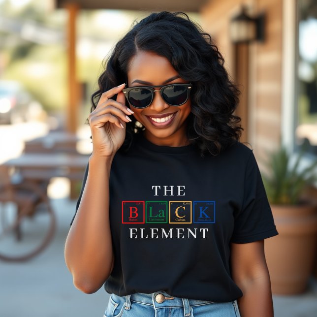 T-shirt Black History Periodic Table Element Juneteenth (Black History Periodic Table Prime Element Juneteenth T-Shirt
)