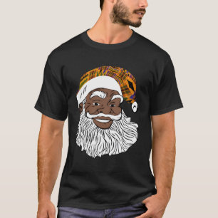T-shirt Black Jolly Père Noël African American Père Noël K