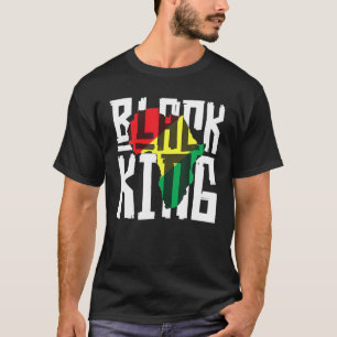 T-shirt Black King Africa Tribal Pour Garçons Hommes Black