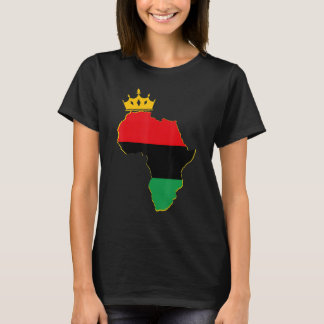 T-shirt Black King Queen Couple Matching African American 