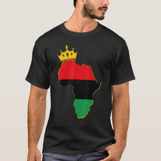 T-shirt Black King Queen Couple Matching African American 