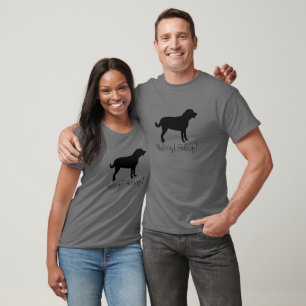 T-shirt Black Labrador Ajoutez votre texte pour personnali