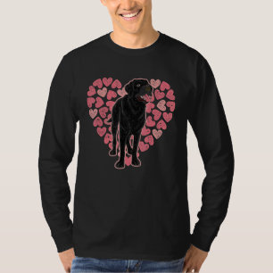 T-shirt Black Labrador Propriétaire Animal Coeurs de anima
