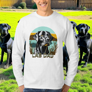 T-shirt Black Labrador Retriever Lab Papa