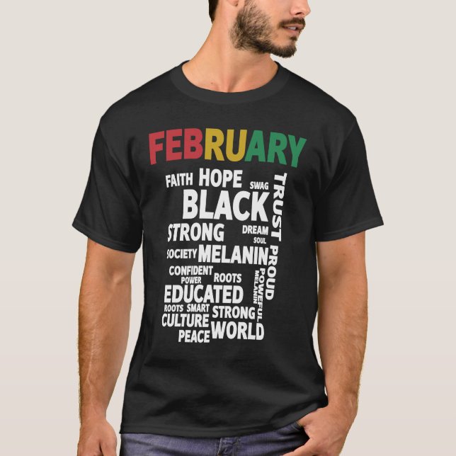 T-shirt Black Leaders BLM Melanin Pride Afro Black History (Devant)