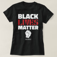 Black Lives Matter Poing levé Nom Customisé