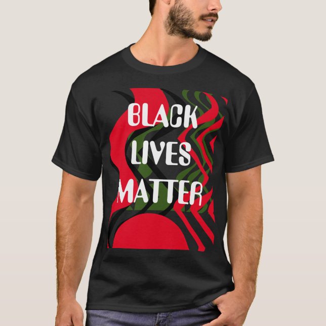 T-SHIRT BLACK LIVES POSE T (Devant)