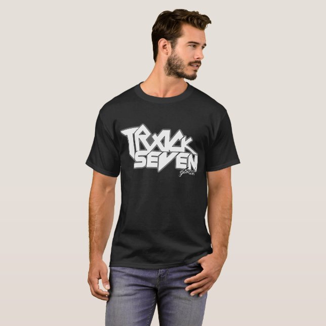 T-shirt Black Logo Track Seven Band Shirt (Devant entier)