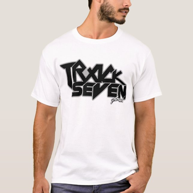 T-shirt Black Logo Track Seven Band Shirt (Devant)