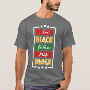 T-shirt Black love noir joie noire excellence noire