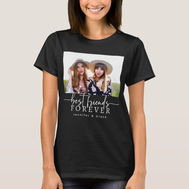 T-shirt Black Meilleurs amis pour toujours (Devant)