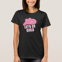 Black Modern Let's Go Girls Cowboy Casquette Rodéo