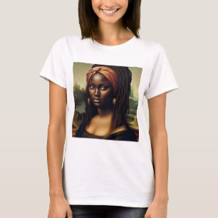 T-shirt Black Mona Lisa : Une nouvelle imagination moderne