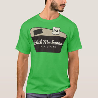 T-shirt Black Moshannon State Park Pennsylvanie Bienvenue