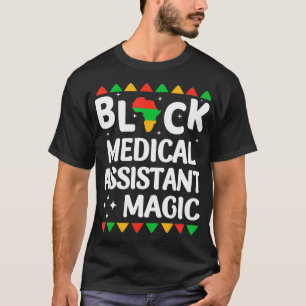 T-shirt Black Nurses Assistant Médicale Magie Black Histor