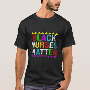 T-shirt Black Nurses Matt