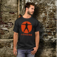 Black Orange Corps Madness Fitness Vitruvian Homme