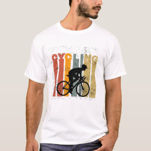 T-shirt Black Orange Friendly Geométrique Cycling personne