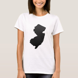 T-shirt Black Outline du New Jersey