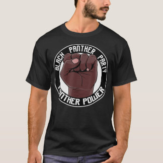 T-shirt Black Power Fist Panther Party Oakland Californie