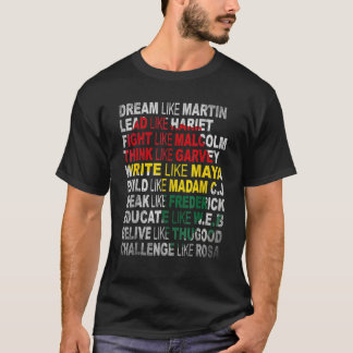 T-shirt Black Power Shirt History Month African American P