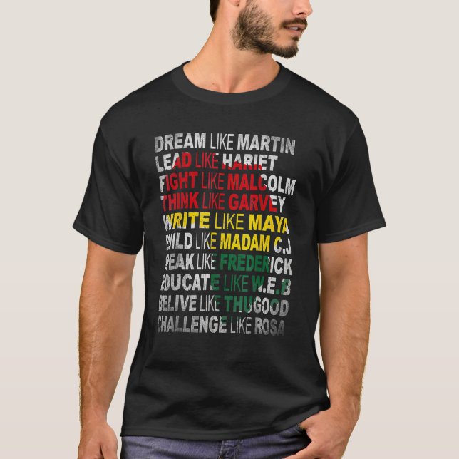 T-shirt Black Power Shirt History Month African American P (Devant)