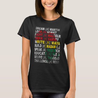 T-shirt Black Power Shirt History Month African American P