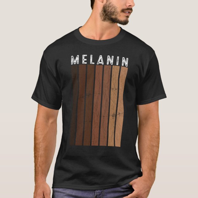 T-shirt Black Pride Melanin BLM Hommes Afro Queen King (Devant)