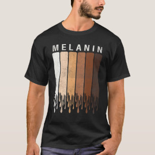 T-shirt Black Pride Melanin Chemise Pour Femmes Hommes Afr