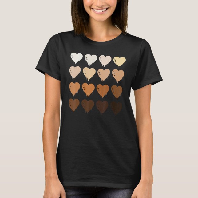 T-shirt Black Queen Afro Melanin Shades Love African Ameri (Devant)