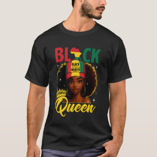 T-shirt Black Queen Black History Month African American W