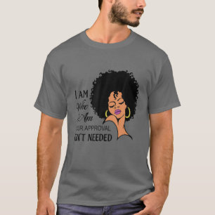 T-shirt Black Queen Lady Curly Naturel Afro-Africain Améri