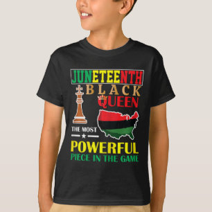 T-shirt Black Queen Les échecs les plus puissants African