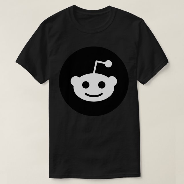 T-shirt Black Reddit Logo Classic T Shirt (Design devant)