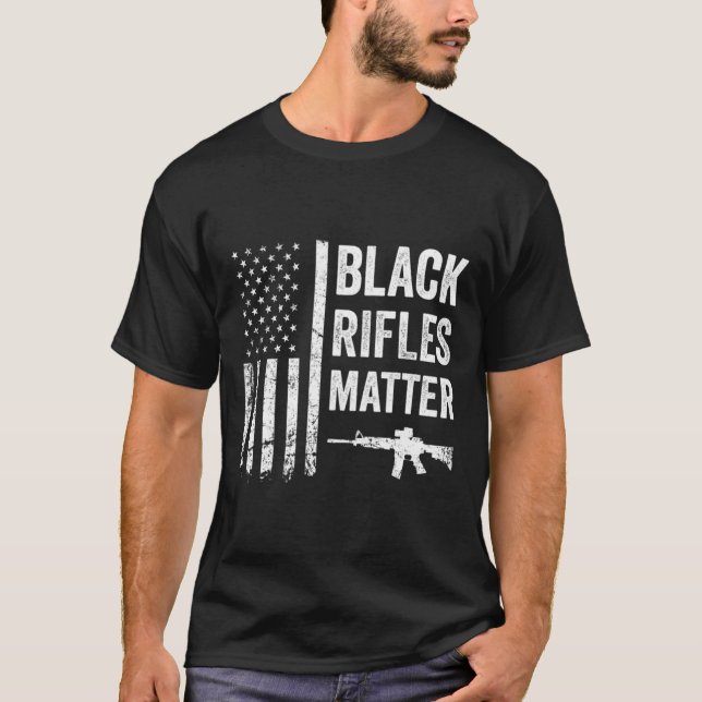 T-shirt Black Rifles Matter (Devant)