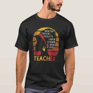 T-shirt Black Smart Teacher Afro Love Melanin African Amer