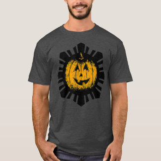T-shirt Black Sun Jack O Lantern Halloween