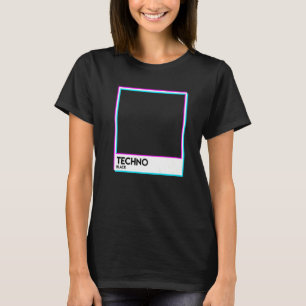 T-shirt Black Techno Music EDM Electro Deep House